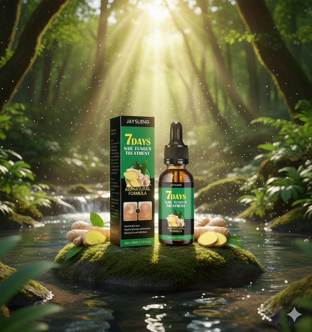 سيروم الزنجبيل لعلاج فطريات الأظافر