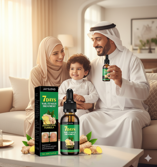 سيروم الزنجبيل لعلاج فطريات الأظافر